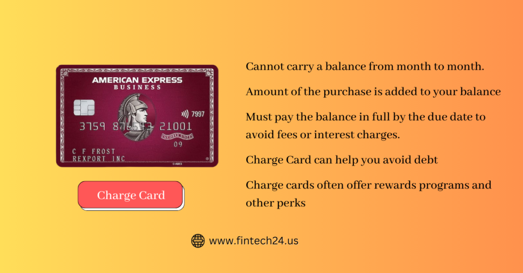 Charge Cards and Credit Cards